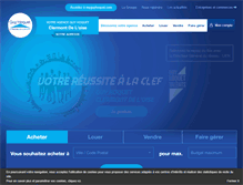 Tablet Screenshot of guyhoquet-immobilier-clermont-de-loise.com